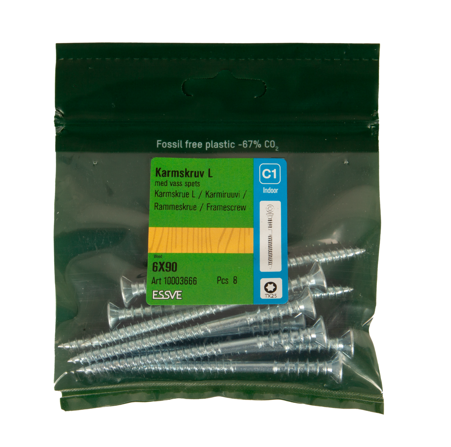 KARMSKRUV ESSVE L VASS SPETS FZB 6X90 8ST