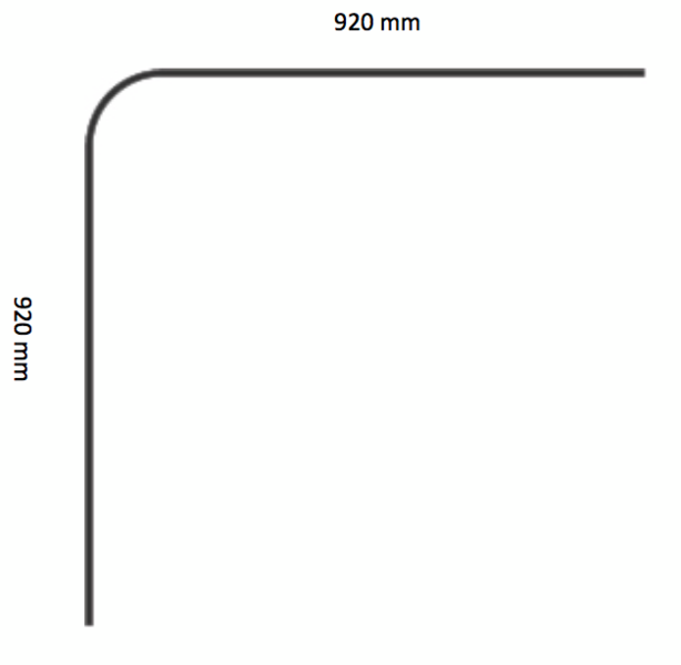 DUSCH & VÄND 920X920 SVART