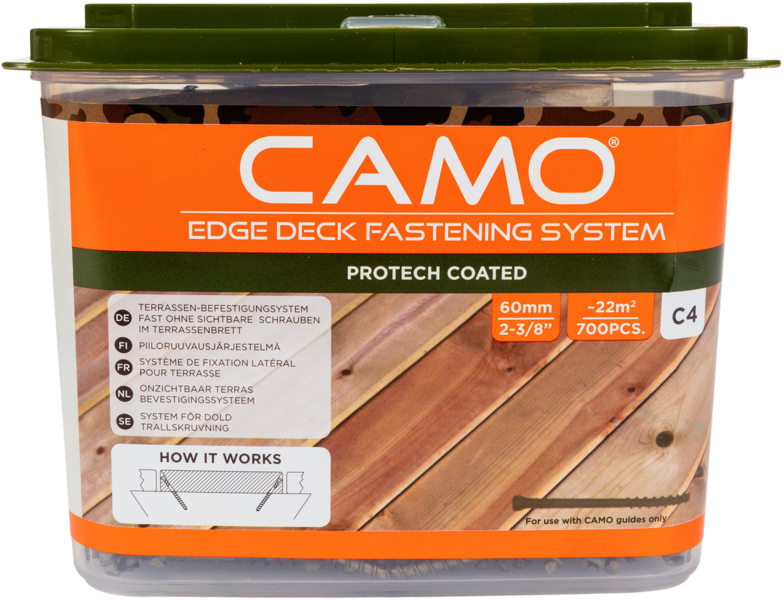 Terassiruuvi CAMO 60x4,2 ProTech-pinnoitettu teräs 700kpl