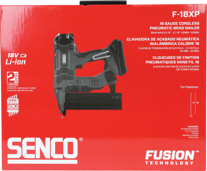 DYCKERTVERKTYG FUSION F-18XP SENCO 1,2MM 16-55MM