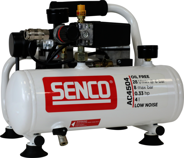 KOMPRESSOR SENCO AC4504 LOW NOISE OLJEFRI 8 BAR