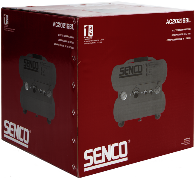 Kompressori Senco AC20216BL 230V 1,5kW 16l säiliö