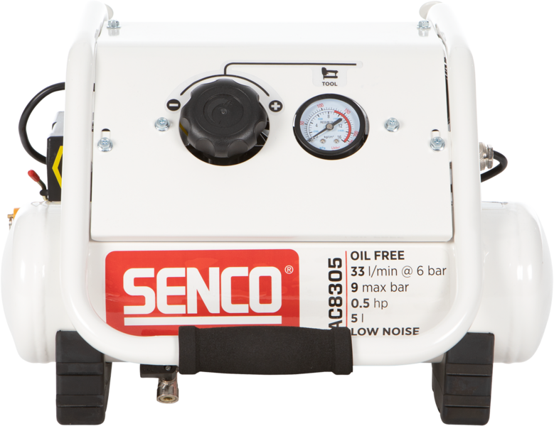 KOMPRESSOR SENCO AC8305 LOW NOISE OLJEFRI 9 BAR 5L
