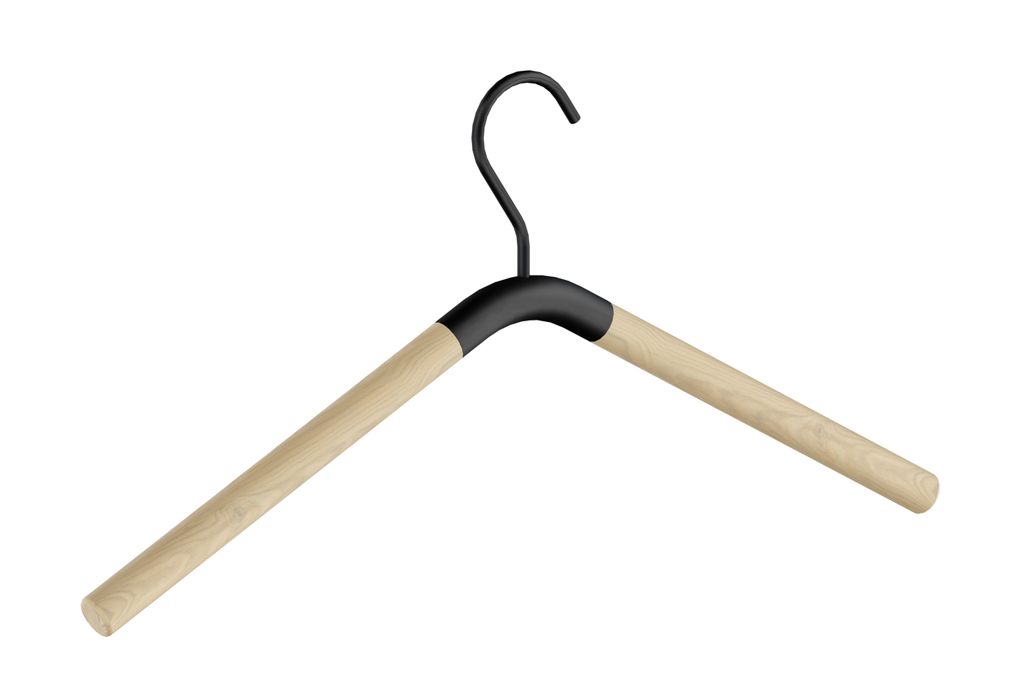 Vaateripustin Beslagsboden BB1711 musta alumiini/pyökki