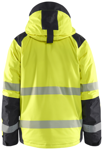VINTERJACKA BLÅKLÄDER 4455 1987 VARSEL, GUL/SVART S