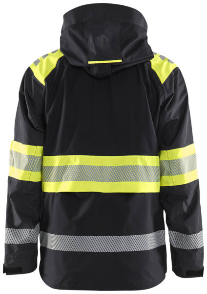 SKALJACKA BLÅKLÄDER 4420 1977 VARSEL, SVART/VARSELGUL 4XL