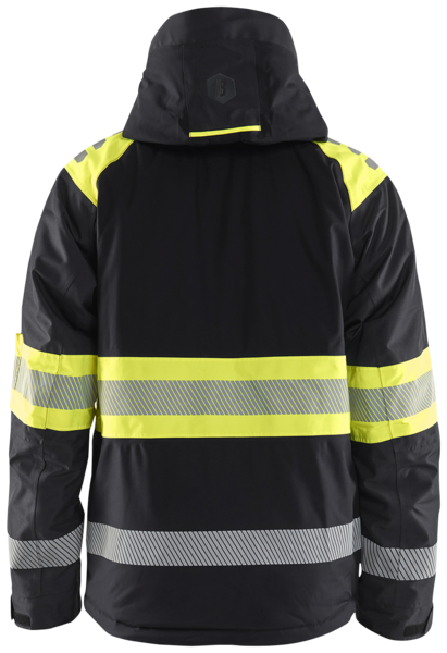 VINTERJACKA BLÅKLÄDER 4480 1977 VARSEL, SVART/VARSELGUL M