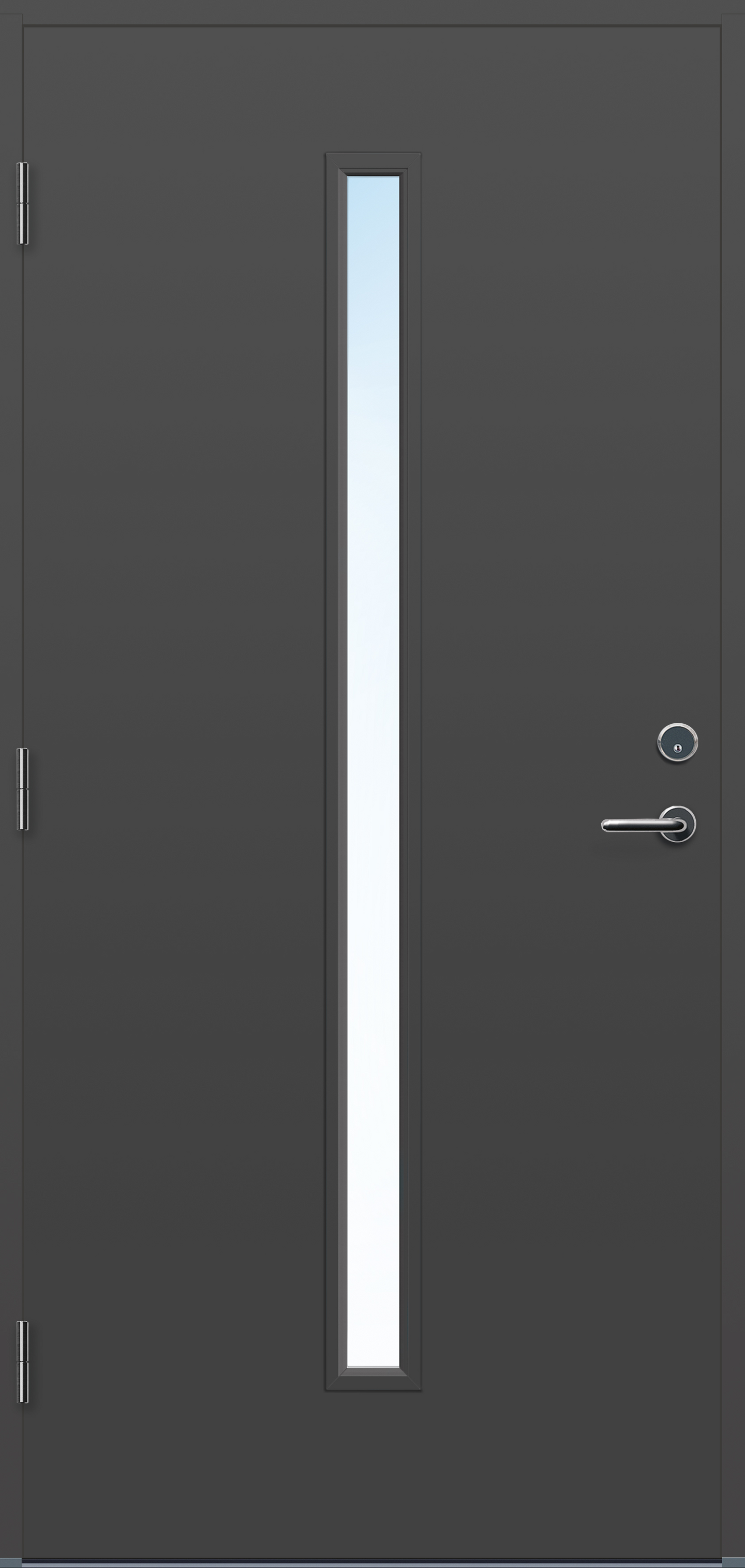 DØR YD HOVDEBY 9X20H MØRK GRÅ