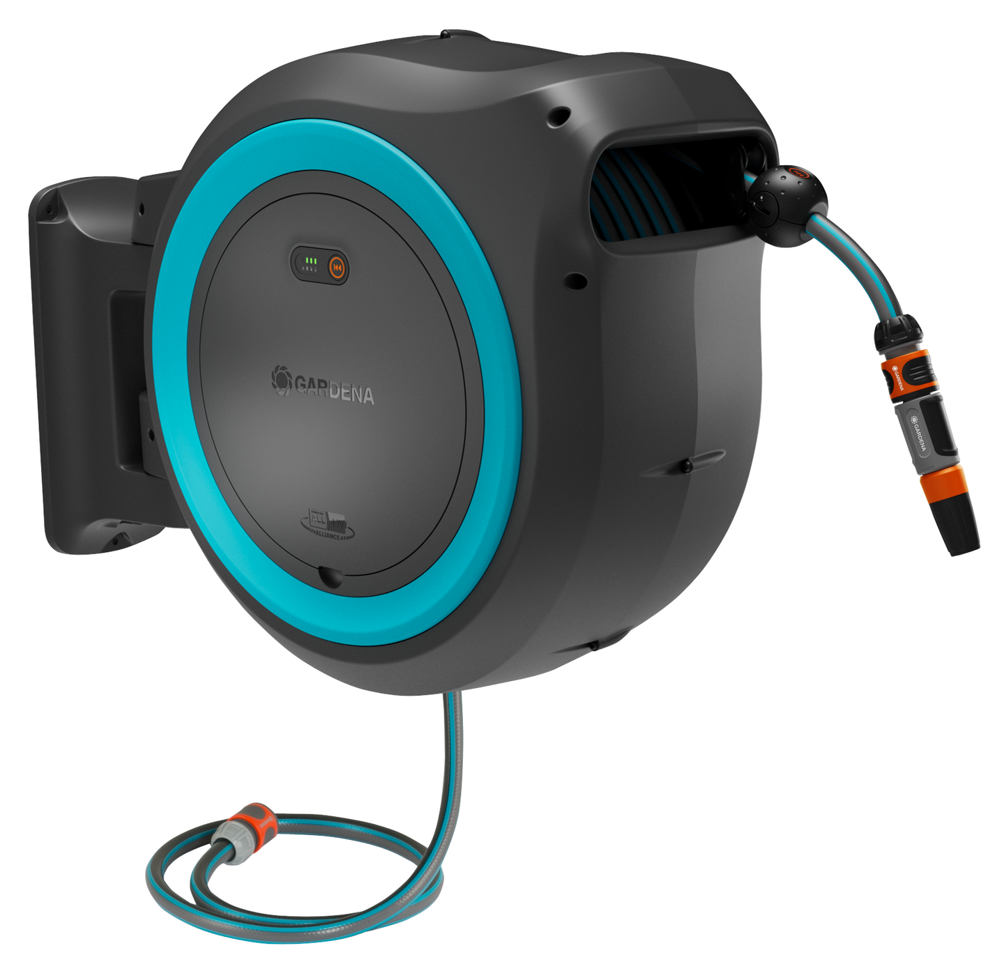 Seinäletkukela Gardena PowerRoll XXL 35m turkoosi