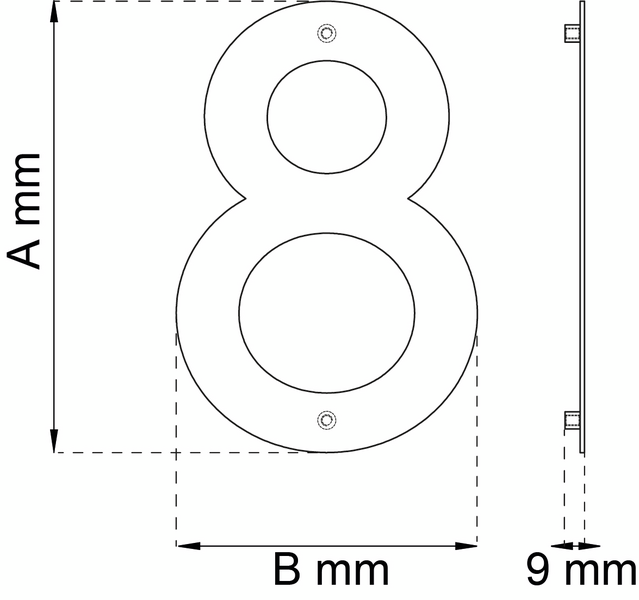 SIFFRA HABO HOME 8 SVART 210MM
