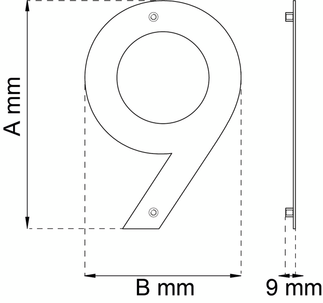 SIFFRA HABO HOME 9 SVART 210MM