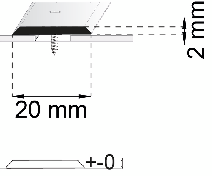 SKARVLIST HABO A25 ROSTFRITT 2000MM, SB