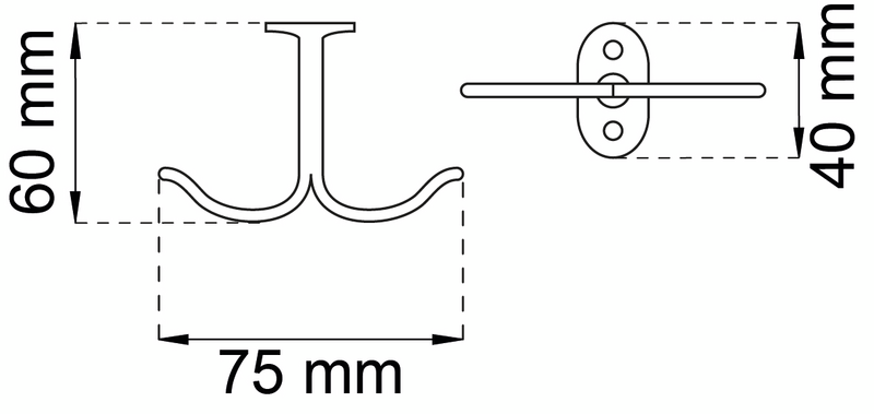KROK  140 ALUMINIUM 60257MM 2P