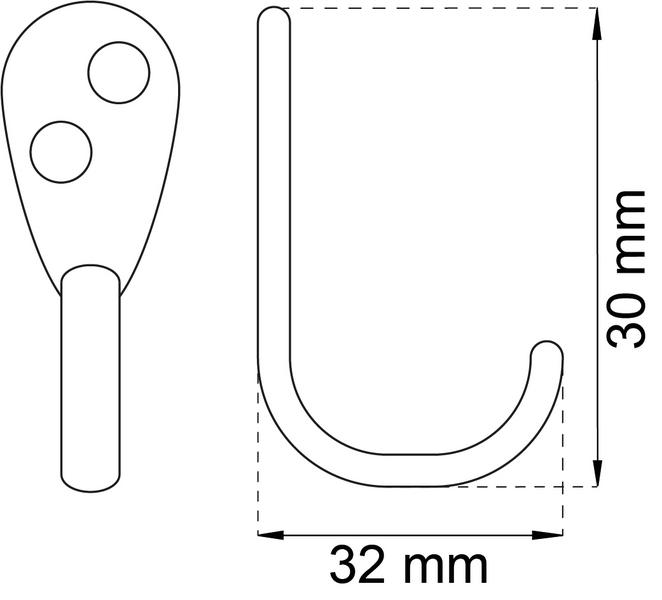 KROK  353 NICKEL 30MM 2P