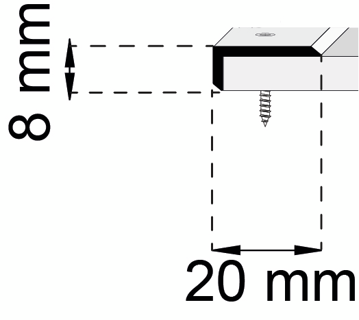 KANTLIST HABO A46 ROSTFRITT 1000MM, SB