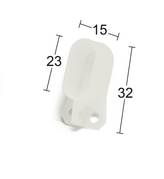 ÄNDSTOPP HABO C-PROFIL 3115-5 VIT 2ST