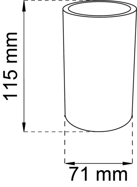 TANDBORSTMUGG HABO MARBLE D71X115MM