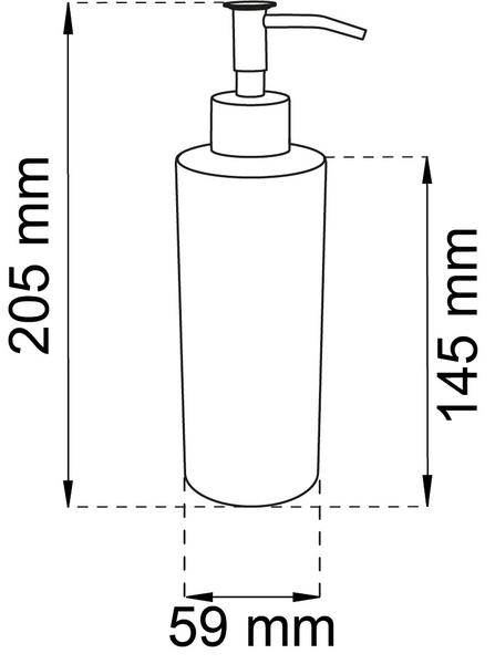 TVÅLPUMP HABO BLOSSOM VIT D59X205MM
