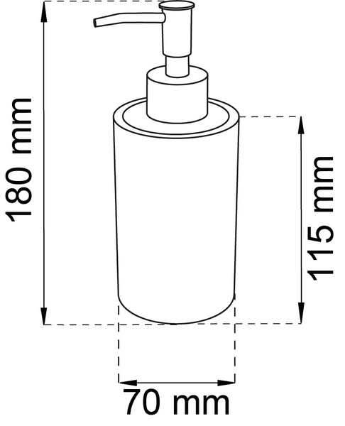 TVÅLPUMP HABO MARBLE D70X180MM