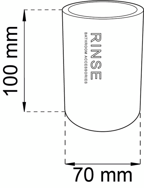 TANDBORSTMUGG HABO NATURE VIT D70X100MM