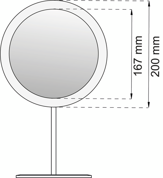 SMINKSPEGEL HABO LED D200MM