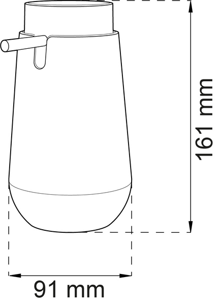 TVÅLPUMP HABO ACACIA SVART D91X161MM