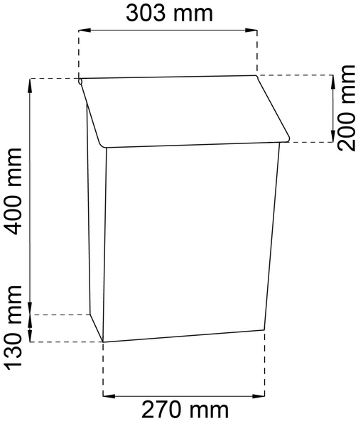 POSTLÅDA HABO 9442B LJUSGRÖN