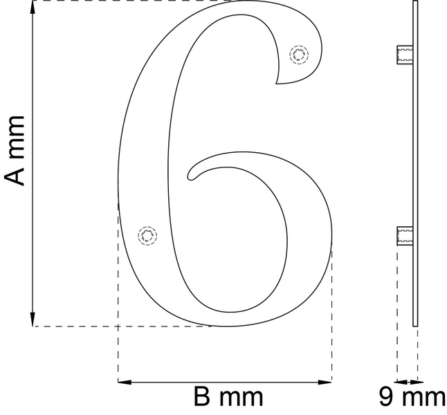SIFFRA HABO CENTURY 6 SVART 144MM