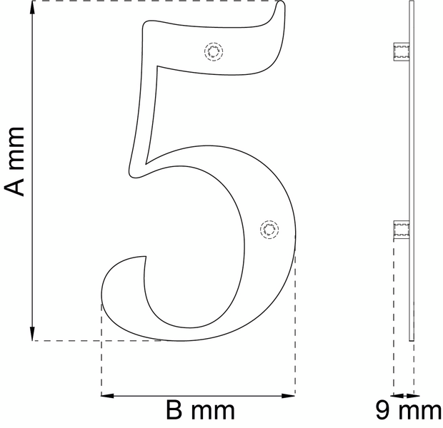 SIFFRA HABO CENTURY 5 SVART 153MM