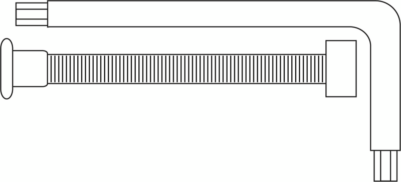 MONTERINGSBESLAG HABO 1409 M6 NICKEL 4ST