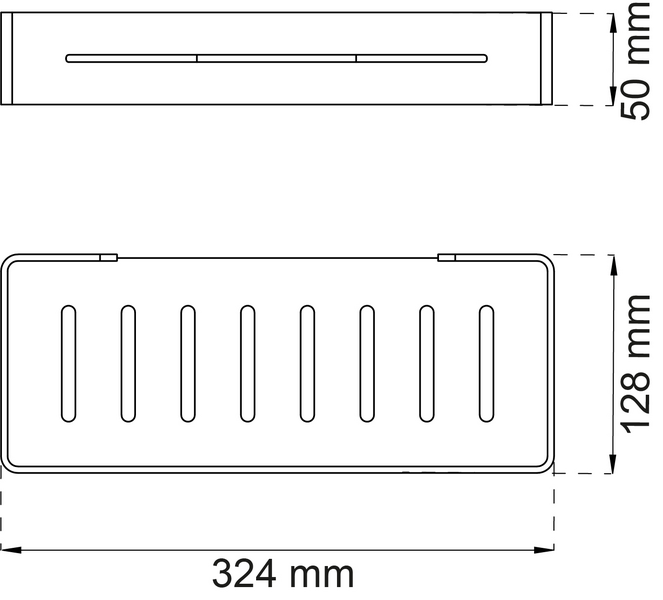 HYLLA HABO RAK LILAC KROM 50X324MM