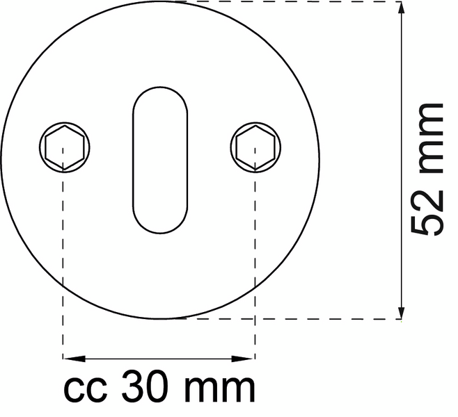 NYCKELSKYLT HABO 2826 ROSTFRI