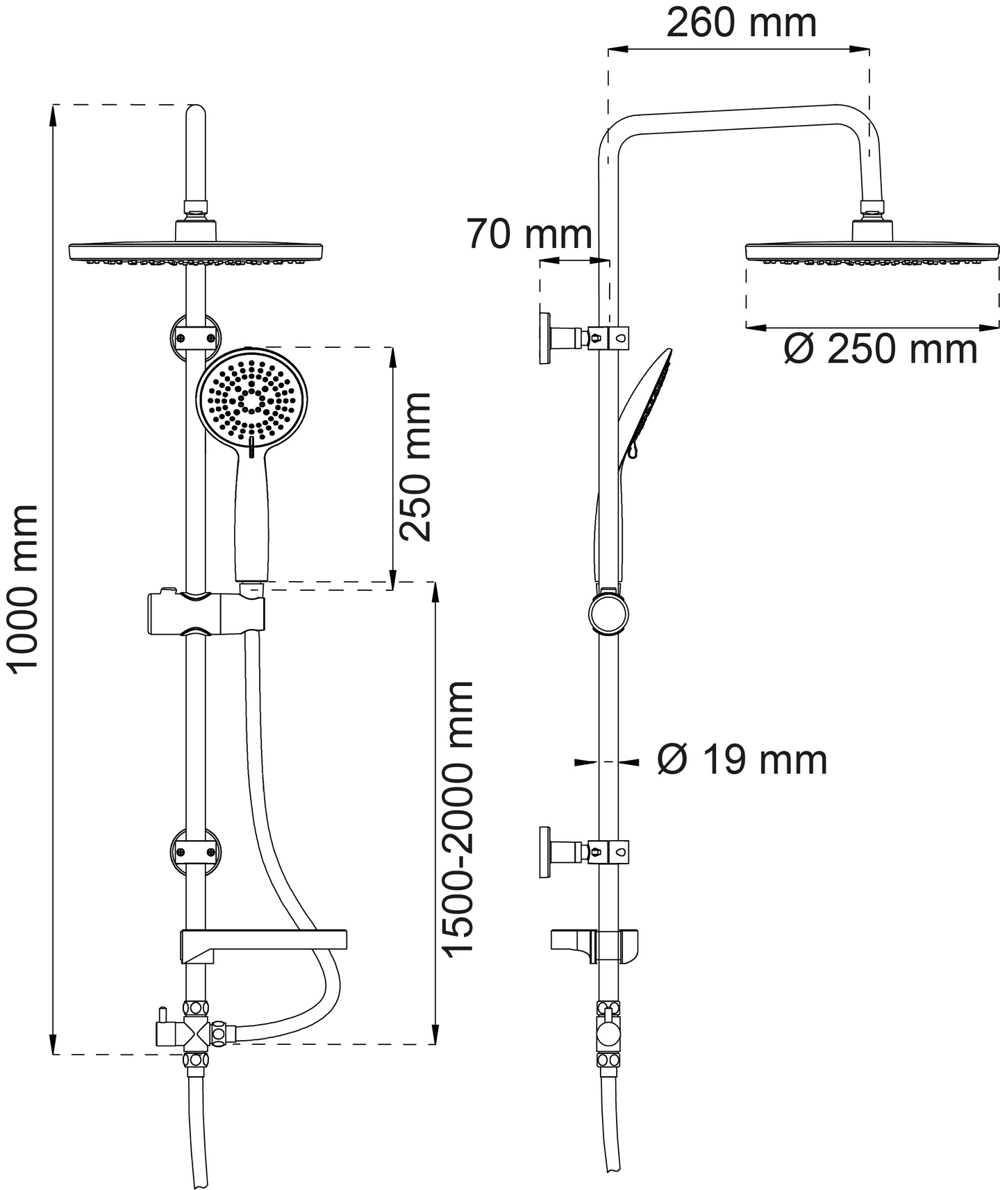 TAKDUSCHSET HABO PETUNIA KROM