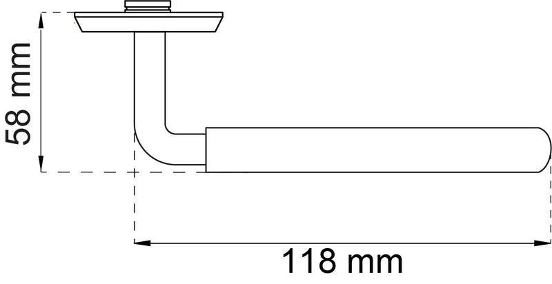 DÖRRHANDTAG HABO A2120 BENGUL/NICKEL
