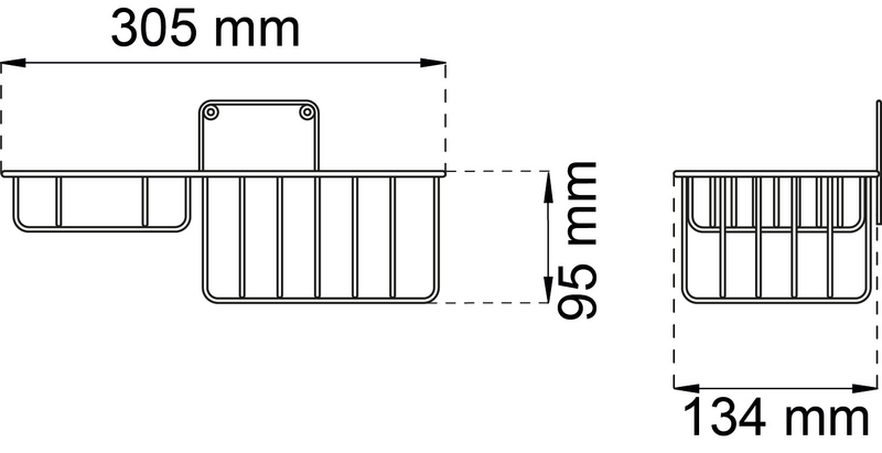 TVÅLKORG HABO 2184 VIT 305MM