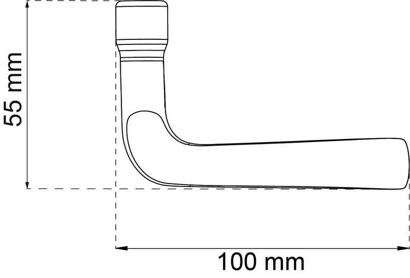 DÖRRHANDTAG HABO 692 NICKEL UTAN ROSETT