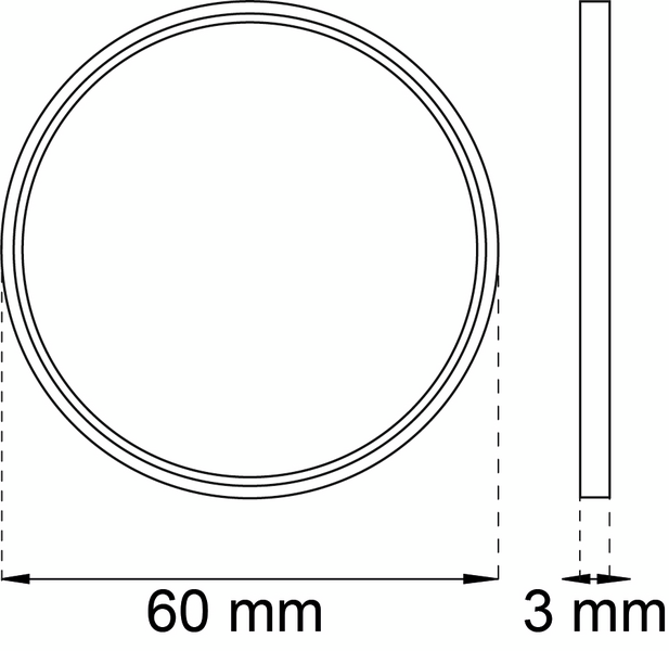 FÖRHÖJNINGSRING 3MM BRUNOXID 1400
