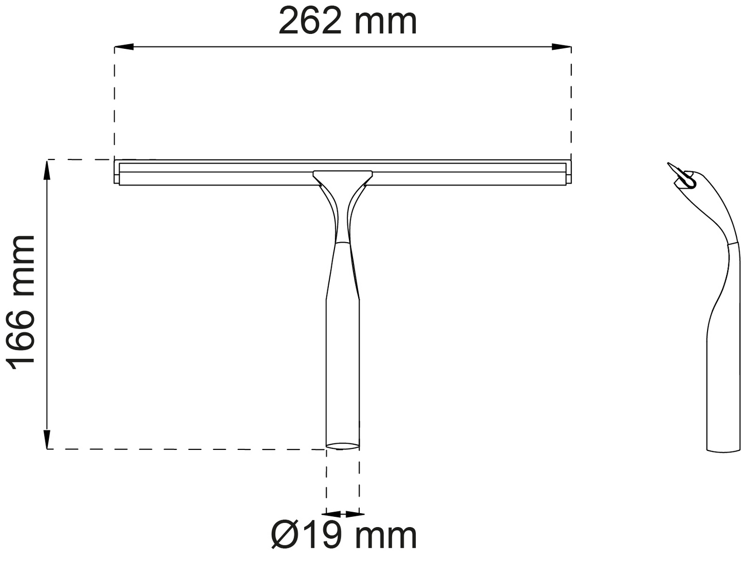 DUSCHSKRAPA HABO OLERIA KROM 166X262MM