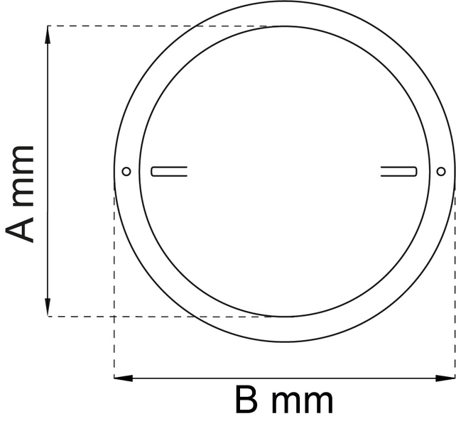 TALLRIKSVENTIL HABO 280 PLAST VIT D125/155MM