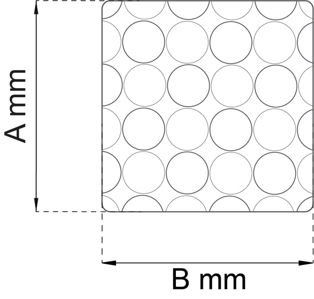 HALKMATTA HABO GARDENIA DUSCHKAR VIT 50X50CM