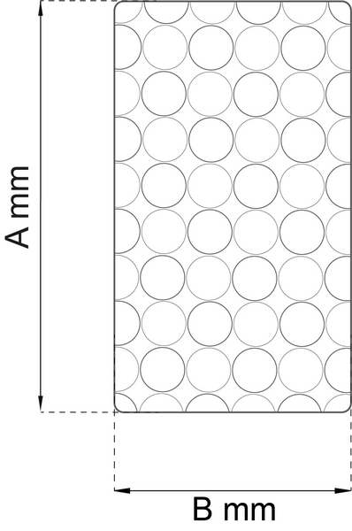 HALKMATTA 40X70 BUBBLES VIT BADKAR