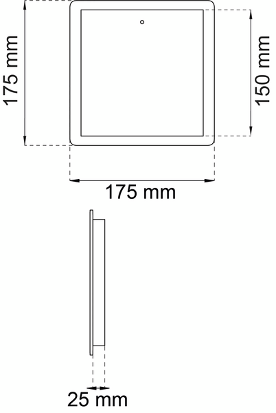 KLAFFVENTIL HABO 102 ALU 150X150MM
