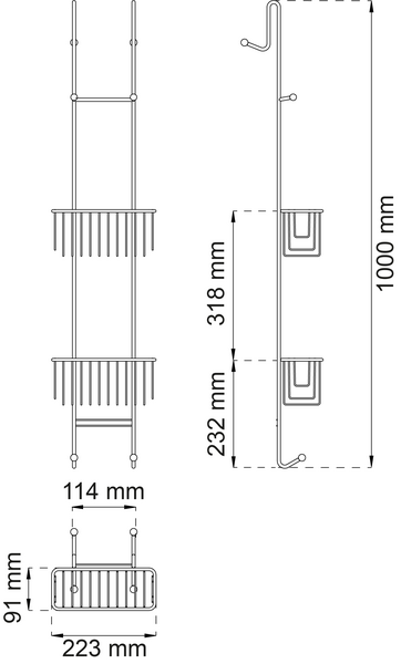 DUSCHHYLLA HABO ANEMONE MAXI KROM 1000MM
