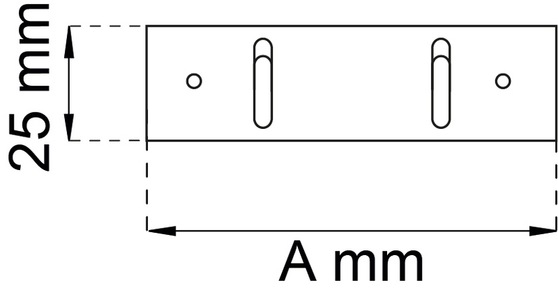 HANDDUKSHÄNGARE HABO 123-2 VIT 25X106MM SB