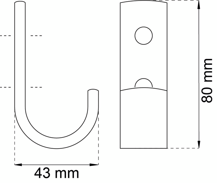 SKOLKROK HABO 1021 KROM 80MM