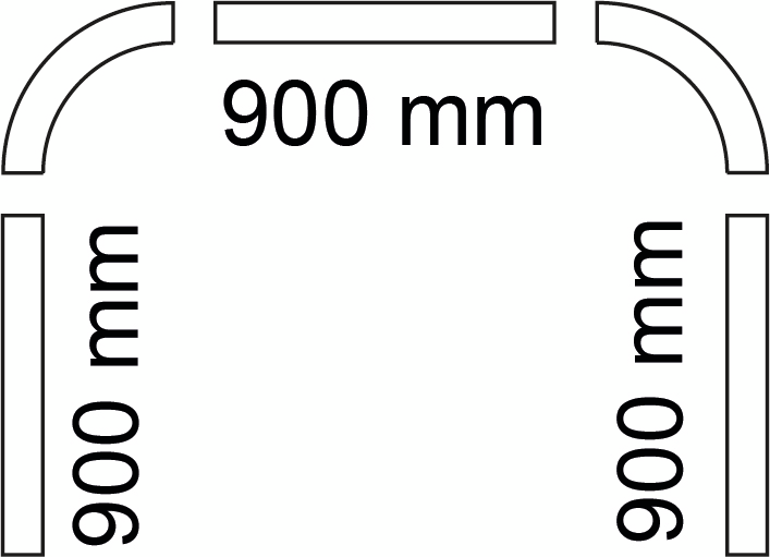 DRAPERISKENA HABO VIT 90X90X90CM