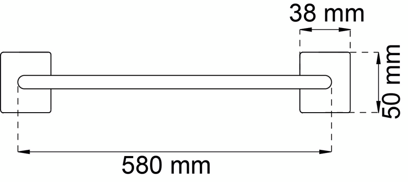 HANDDUKSSTÅNG HABO FLAIR VIT 580MM