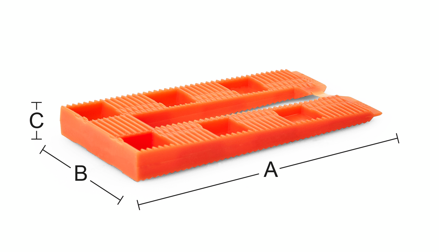 KIL  80X40X8MM PLAST ORANGE/12 8040