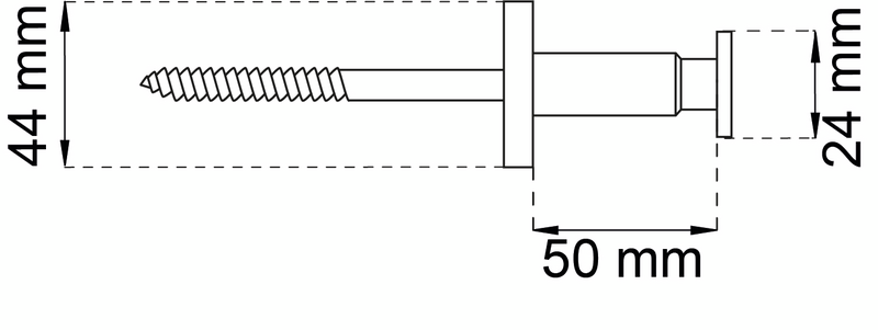LEDSTÅNGSBESLAG 951 MATT-MÄSS