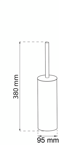 TOALETTBORSTHÅLLARE HABO BLOSSOM VIT D95X380MM